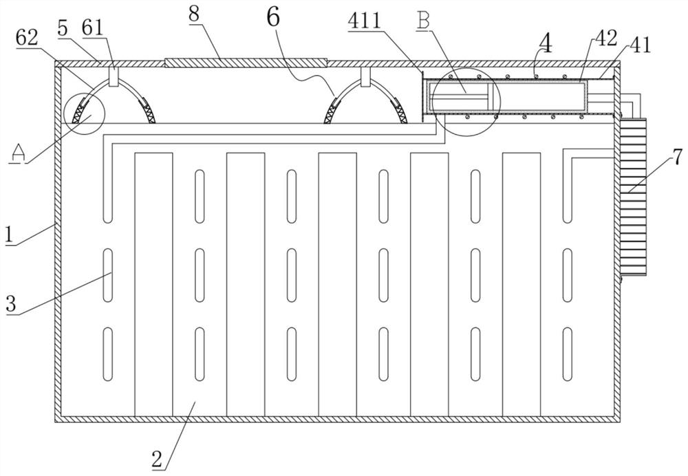 Heat dissipation system of new energy automobile battery pack