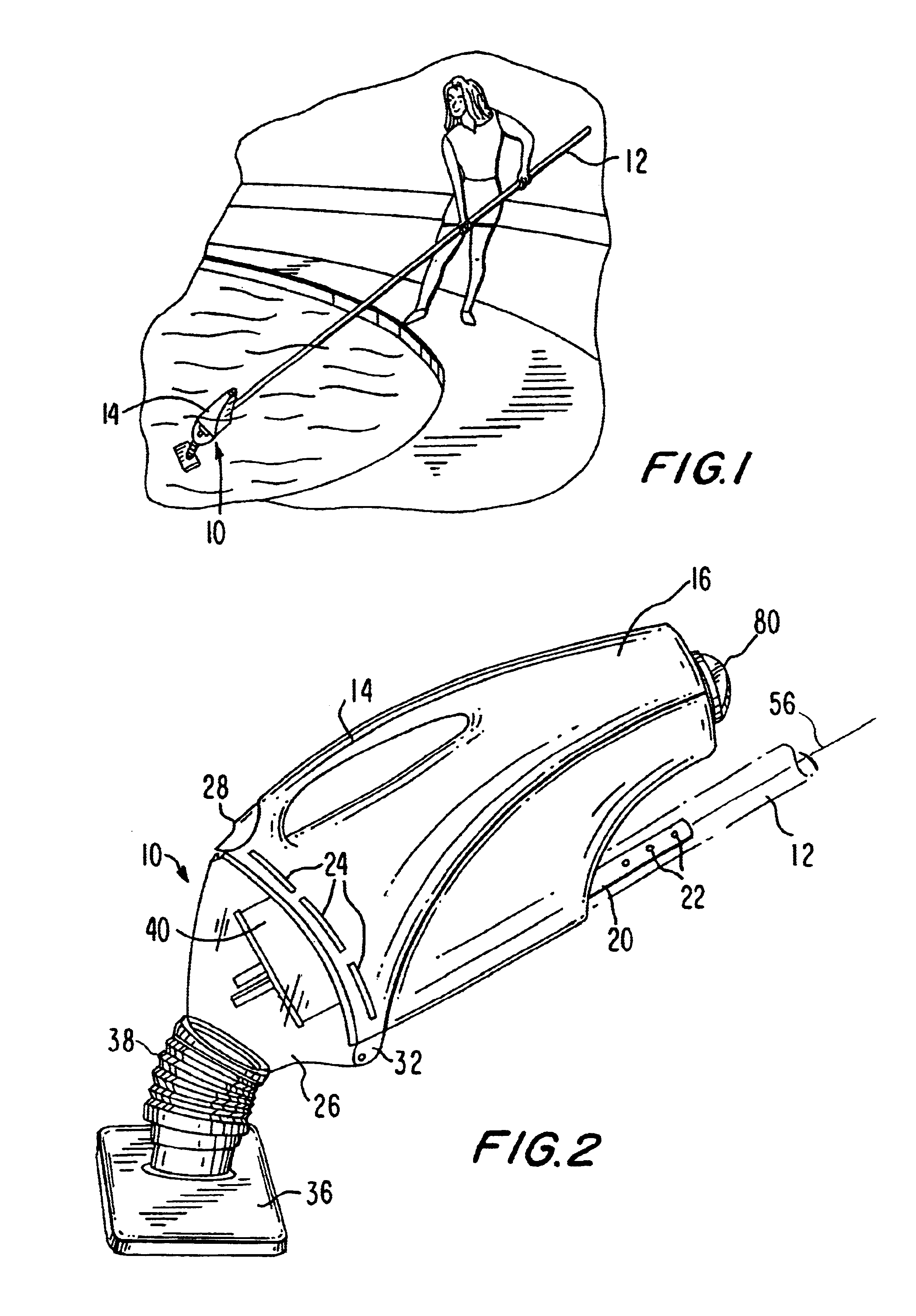 Portable electric pool cleaner