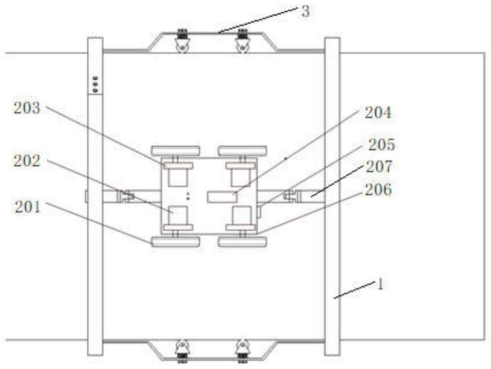 Pipeline outer wall omni-directional rapid detection robot