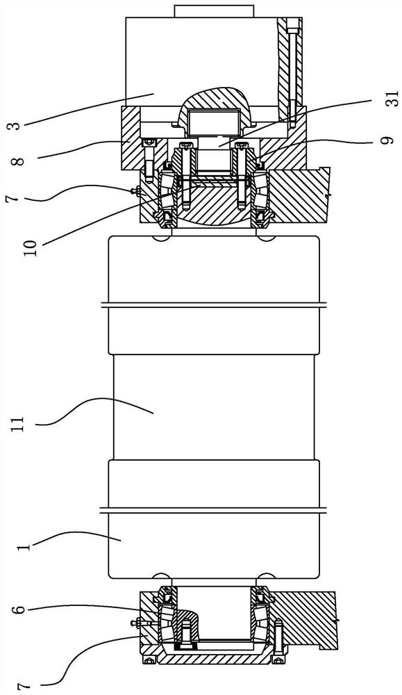 Hydraulic drive type steel coil carrier roller device