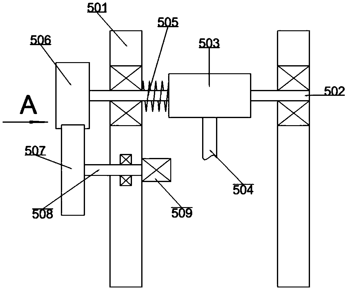 Left-right swinging type based flocculating agent mixing equipment for sewage treatment