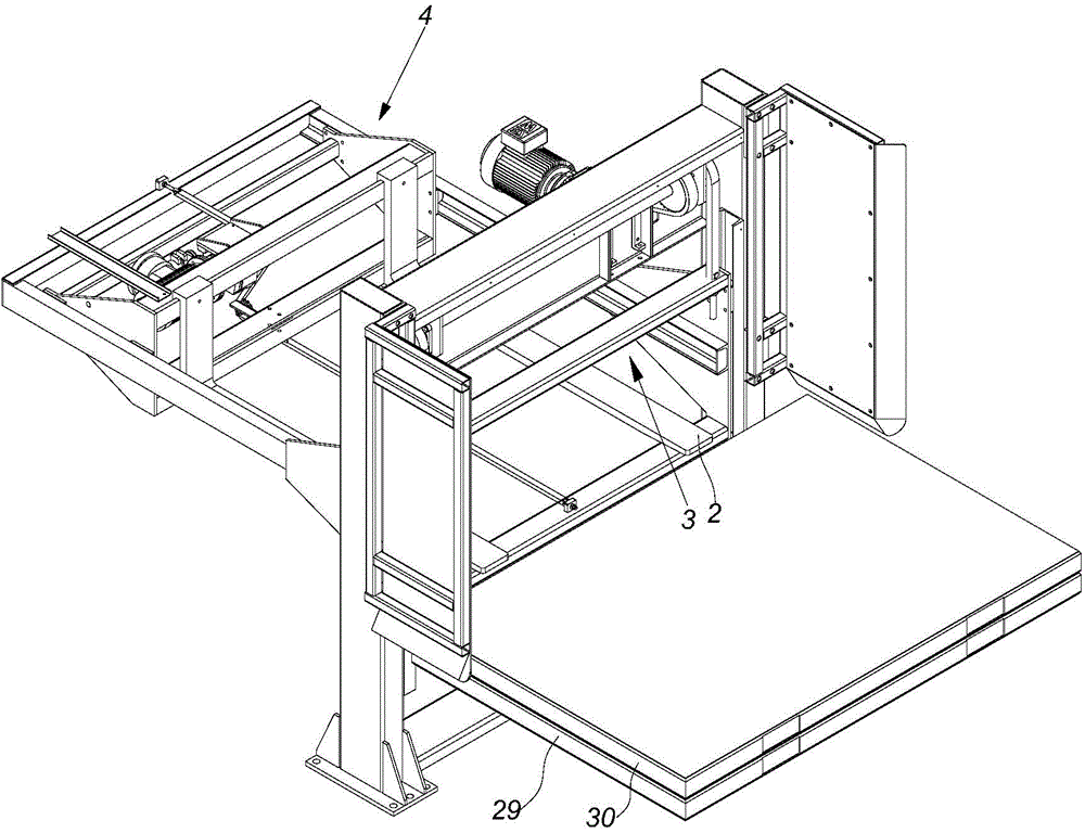 Shovel tooth type tray storeroom device