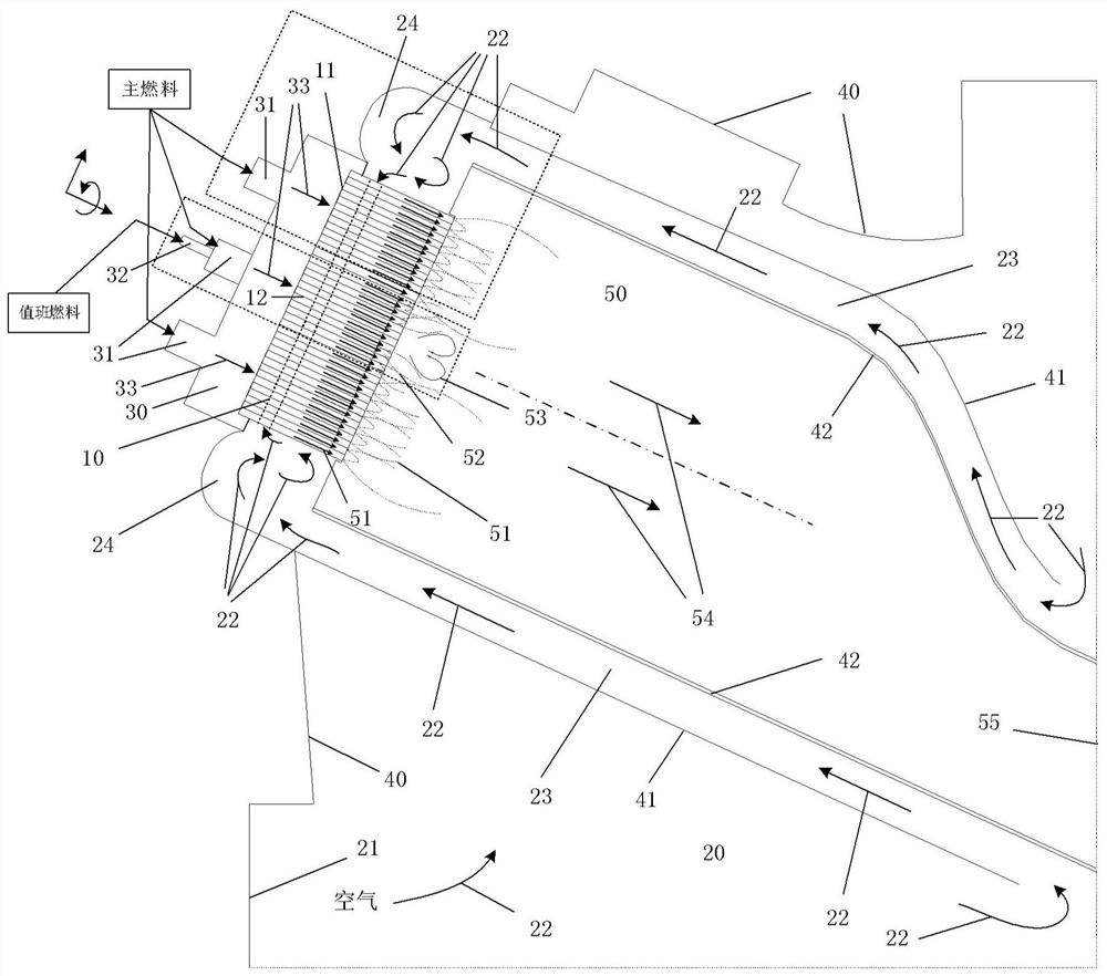 Micro-premixing on-duty nozzle assembly and micro-premixing combustion chamber of gas turbine