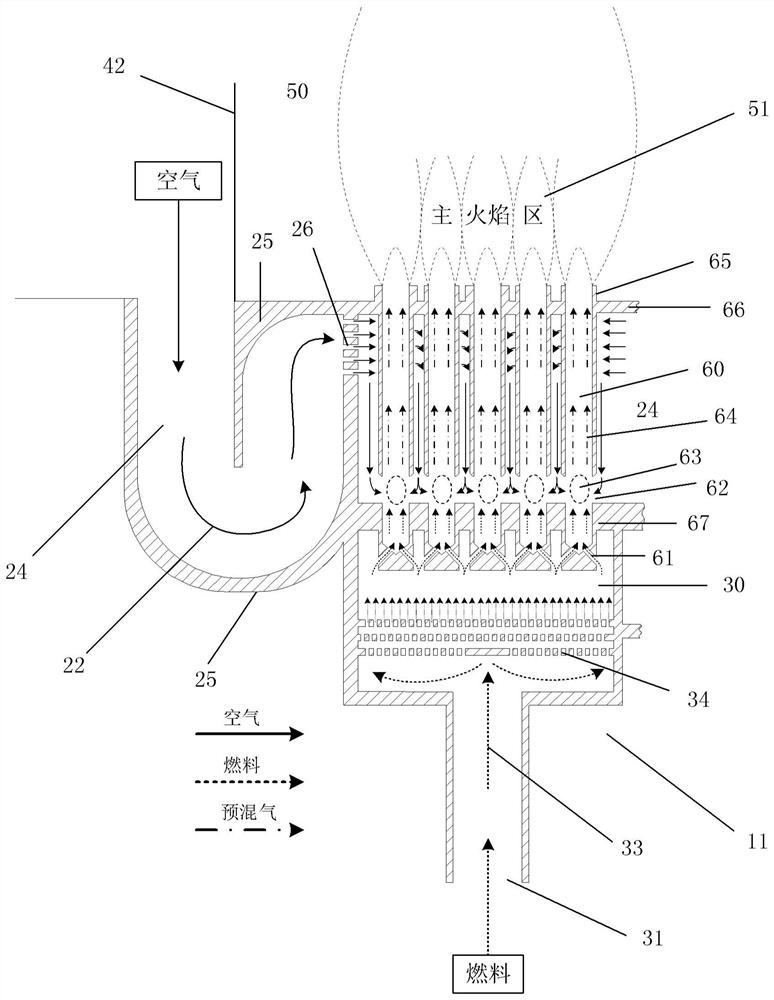 Micro-premixing on-duty nozzle assembly and micro-premixing combustion chamber of gas turbine