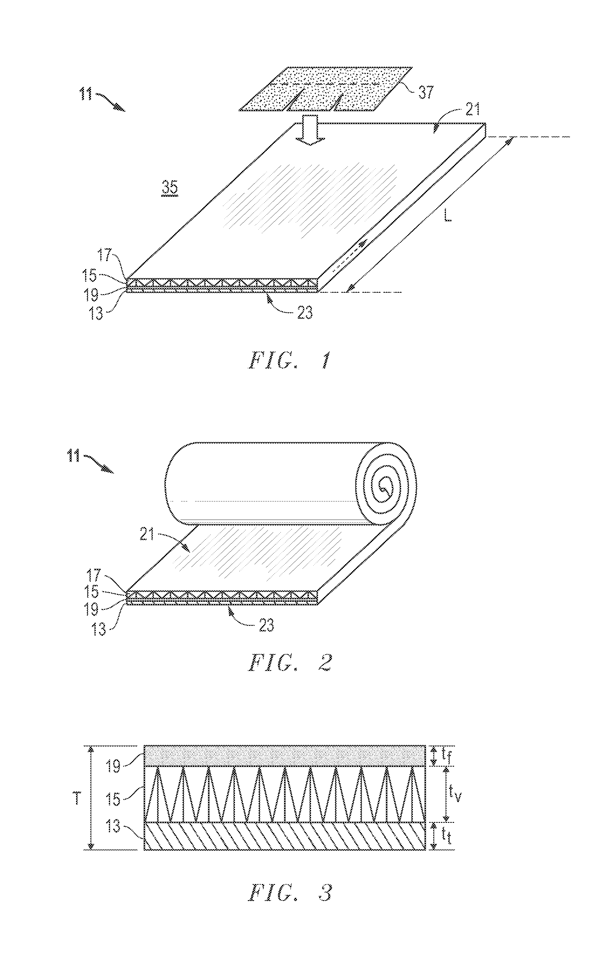 System, method and apparatus for thermal energy management in a roof