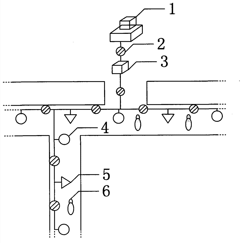 Underground coal mine WiFi (Wireless Fidelity) staff positioning system and positioning method based on TOA (Time of Arrival)