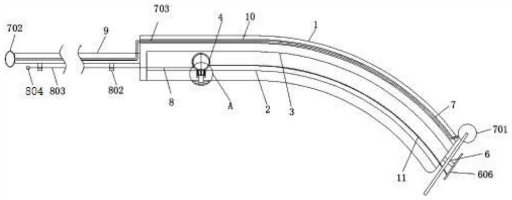 A one-way applicator for ulcers between the toes