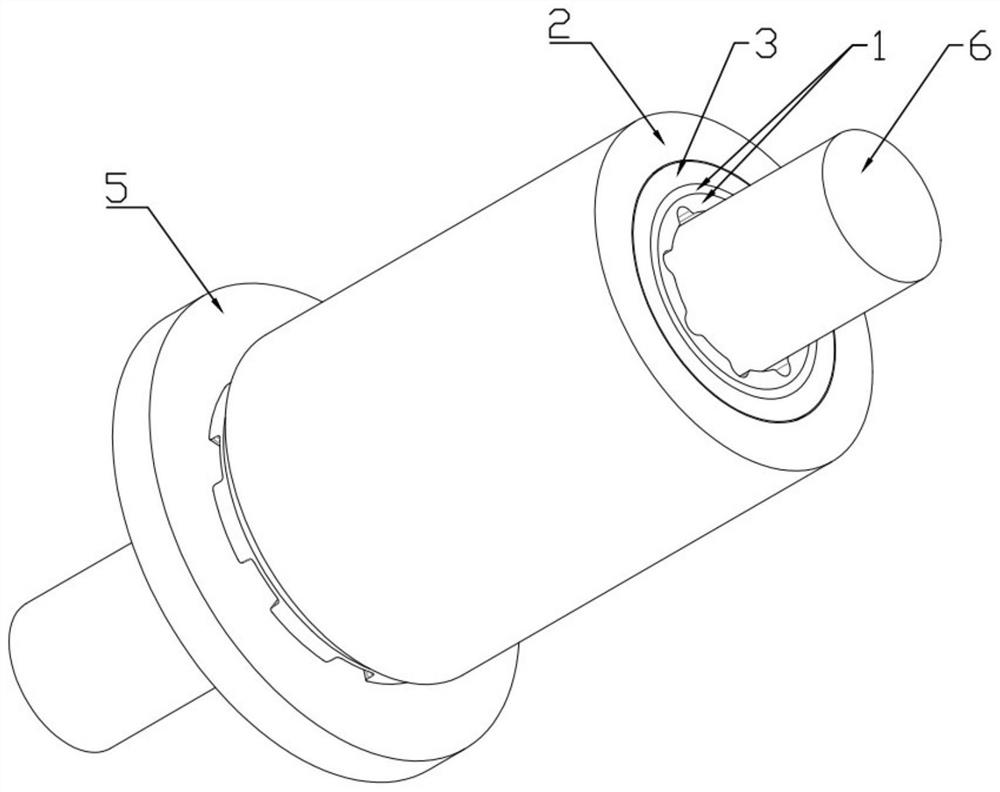 Water-lubricated rubber alloy bearing device, friction self-excited vibration noise active suppression system and method