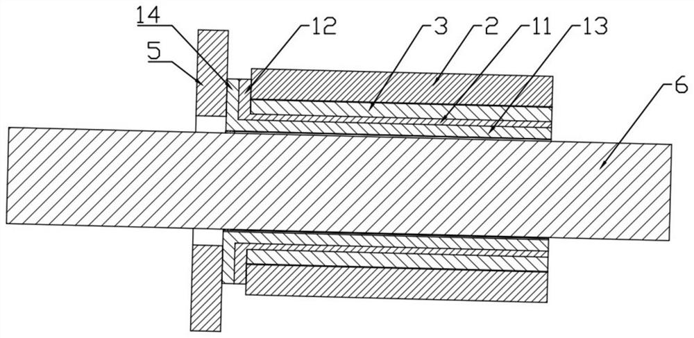 Water-lubricated rubber alloy bearing device, friction self-excited vibration noise active suppression system and method