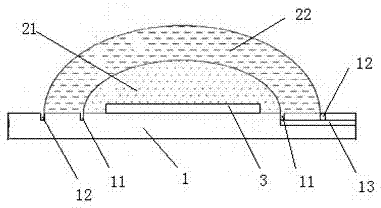 Light emitting diode (LED) encapsulating device