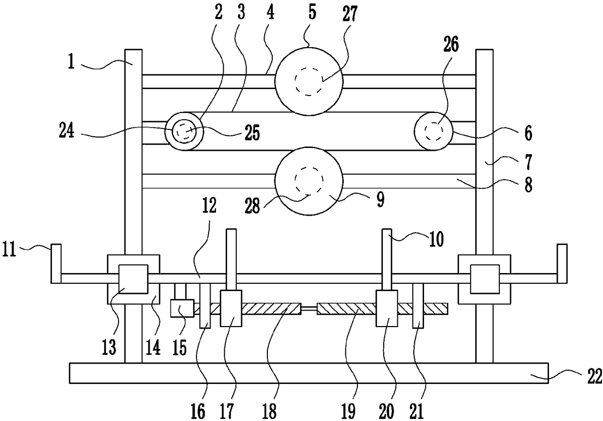 A high-efficiency punching device for metal thin plates