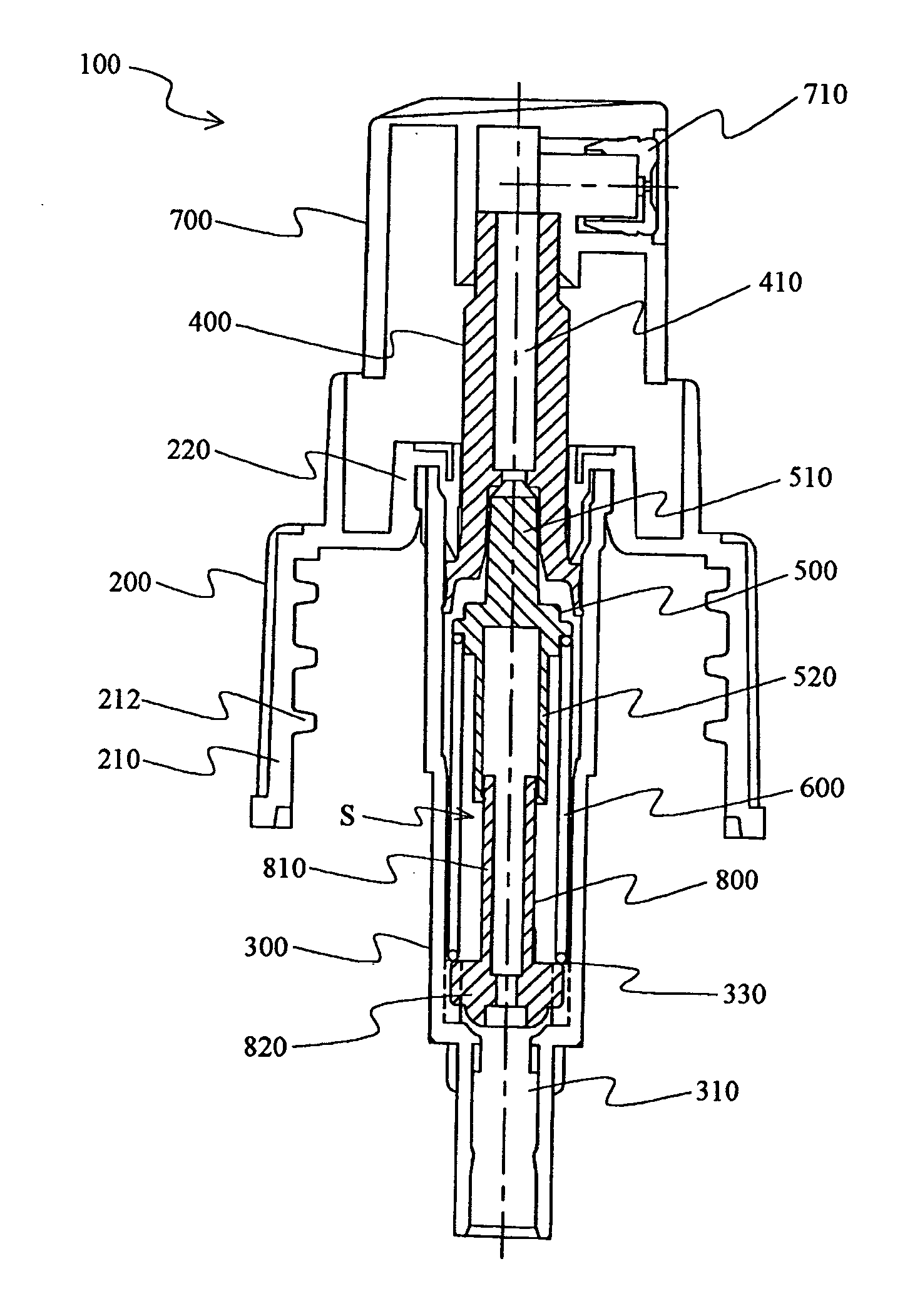 Low profile, fine mist, finger-operated, precompression-type spray pump