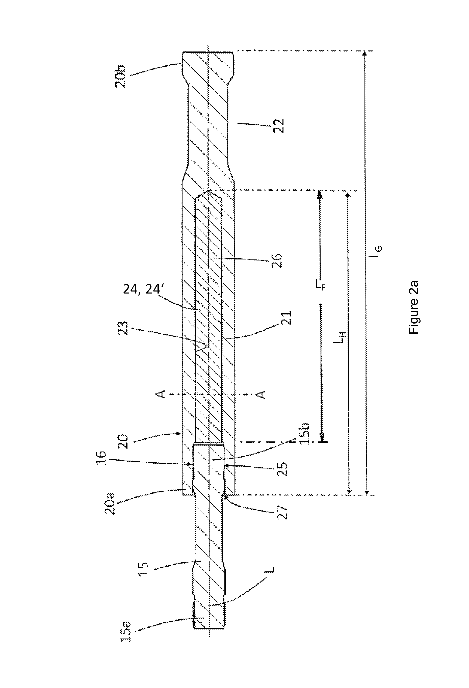 Piston rod for a piston compressor, and the piston compressor