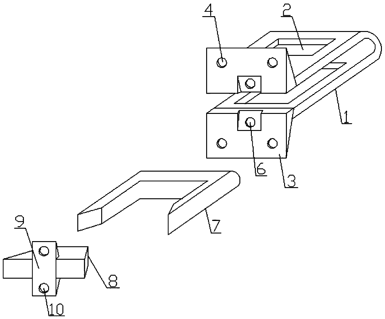 Zero-incisura fixing fusion cage for treating cervical spondylosis