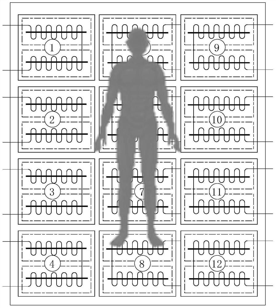 Vital sign monitoring device and method based on multiple optical fiber sensing assemblies