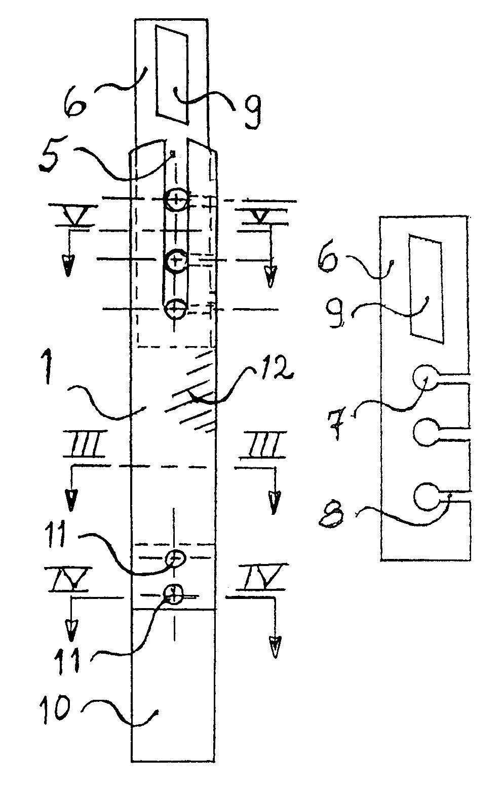 Bendable pole for wire-rope safety fences