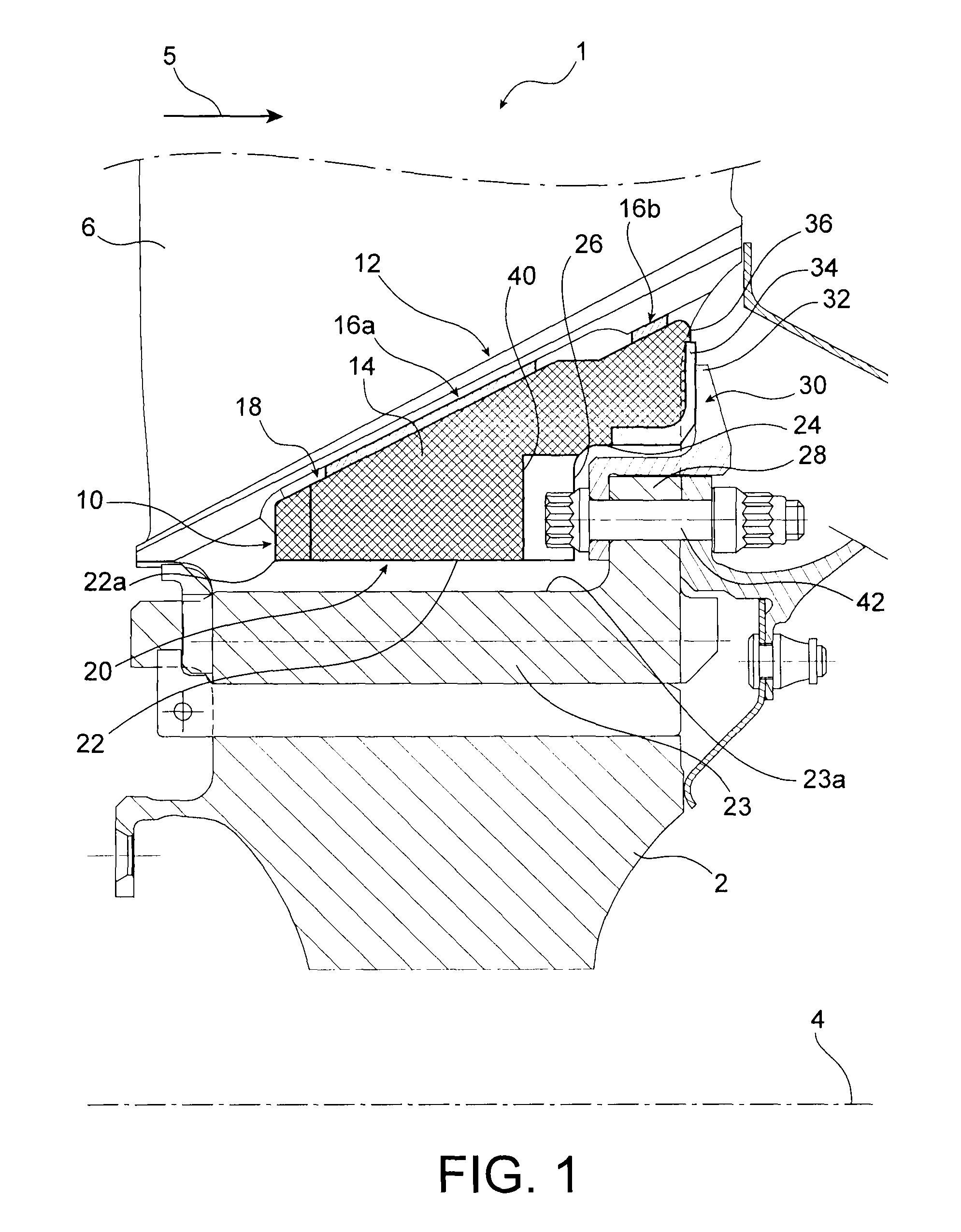 Vibration-damping shim for fan blade