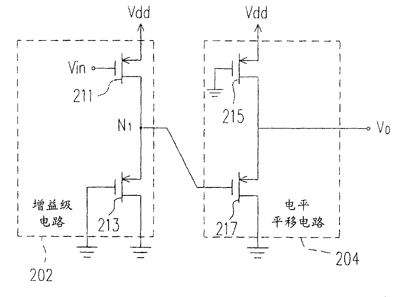 Organic transistor based printed circuit unit