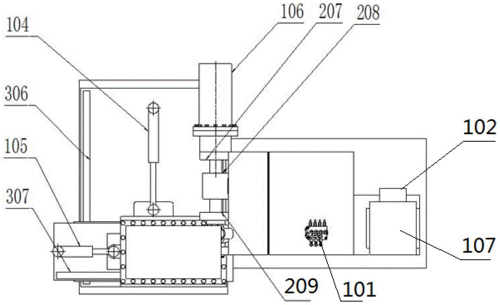 Mechanism test method for rock breaking by single-tooth rotary cutting