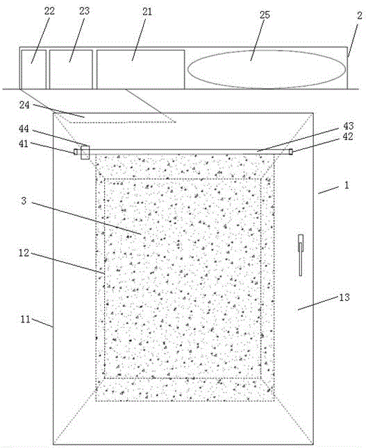 A solar air purification device for a hospital ward