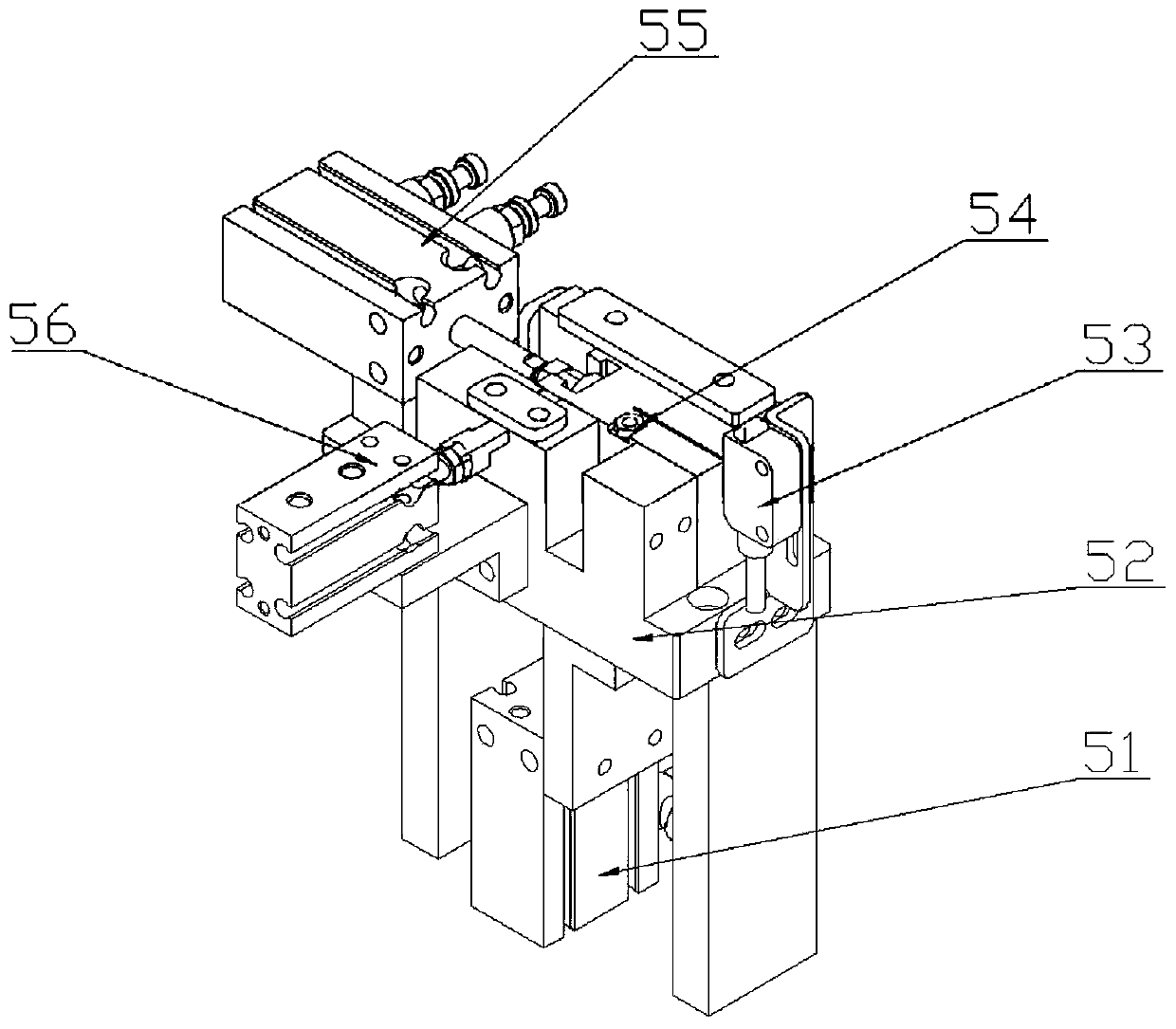 Device for automatically loading sawtooth gasket and automatically locking nut for electric heater