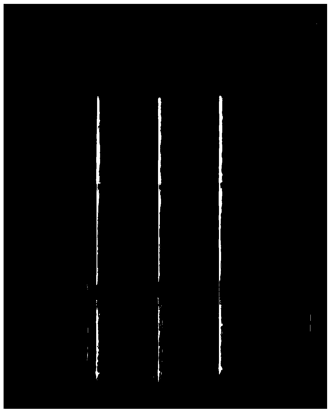 Plastic-packaged colloidal gold detection card for detecting salmonella toxin