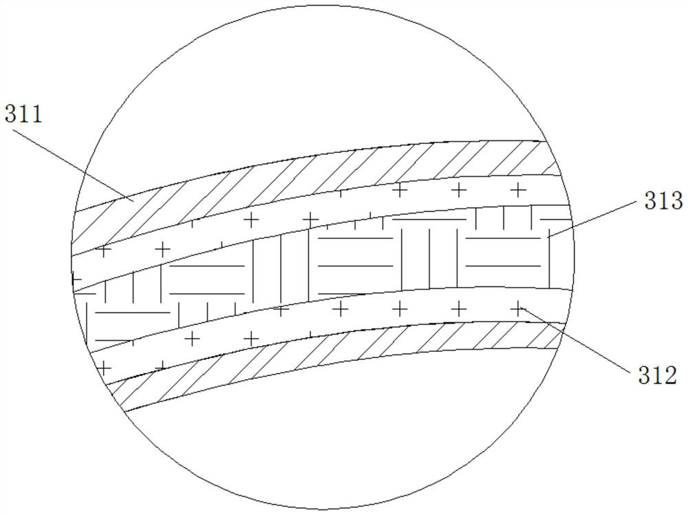 A kind of manned high-speed lift elevator carbon fiber reinforced cold-resistant and flame-retardant balance compensation chain