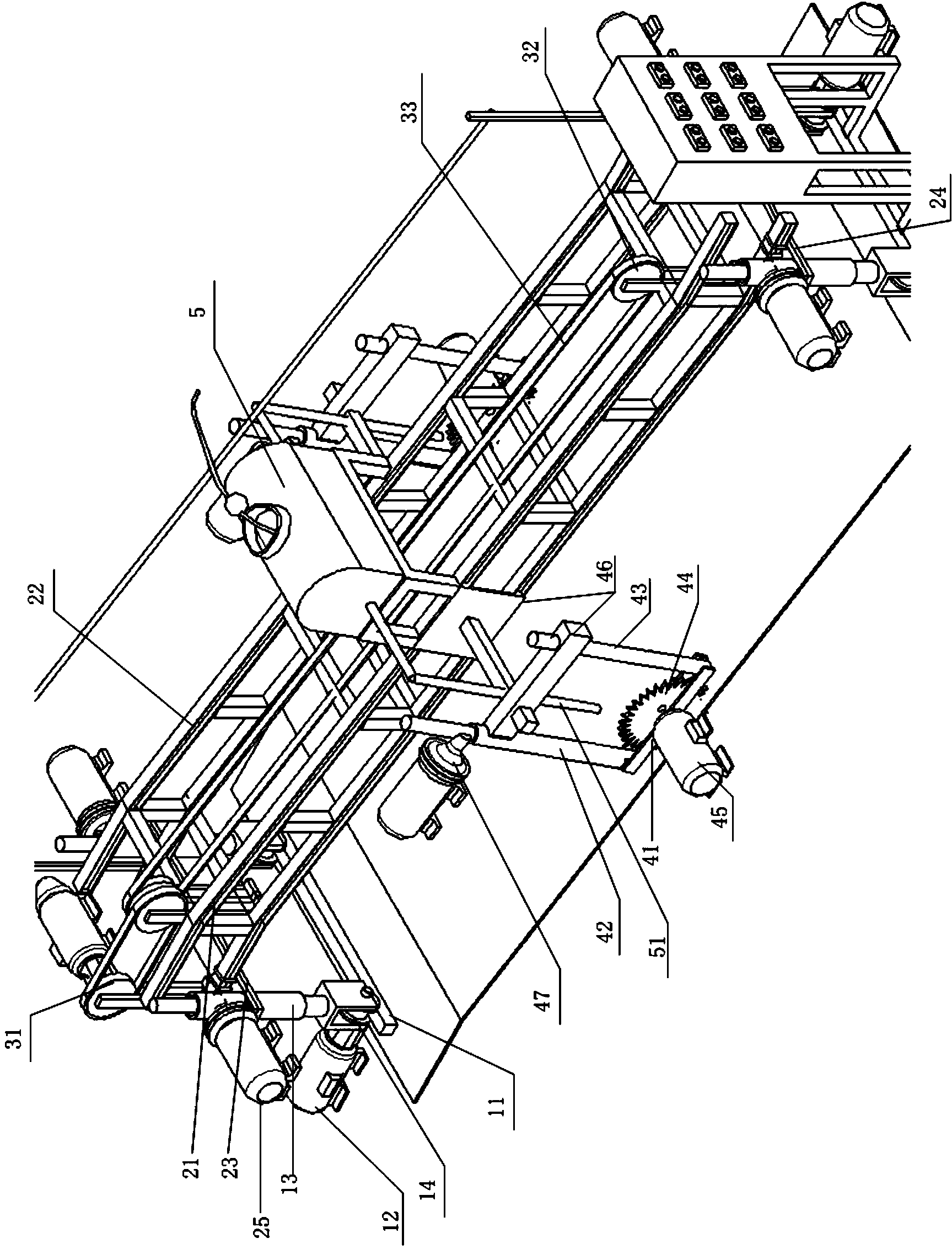 Long slope concrete grooving machine