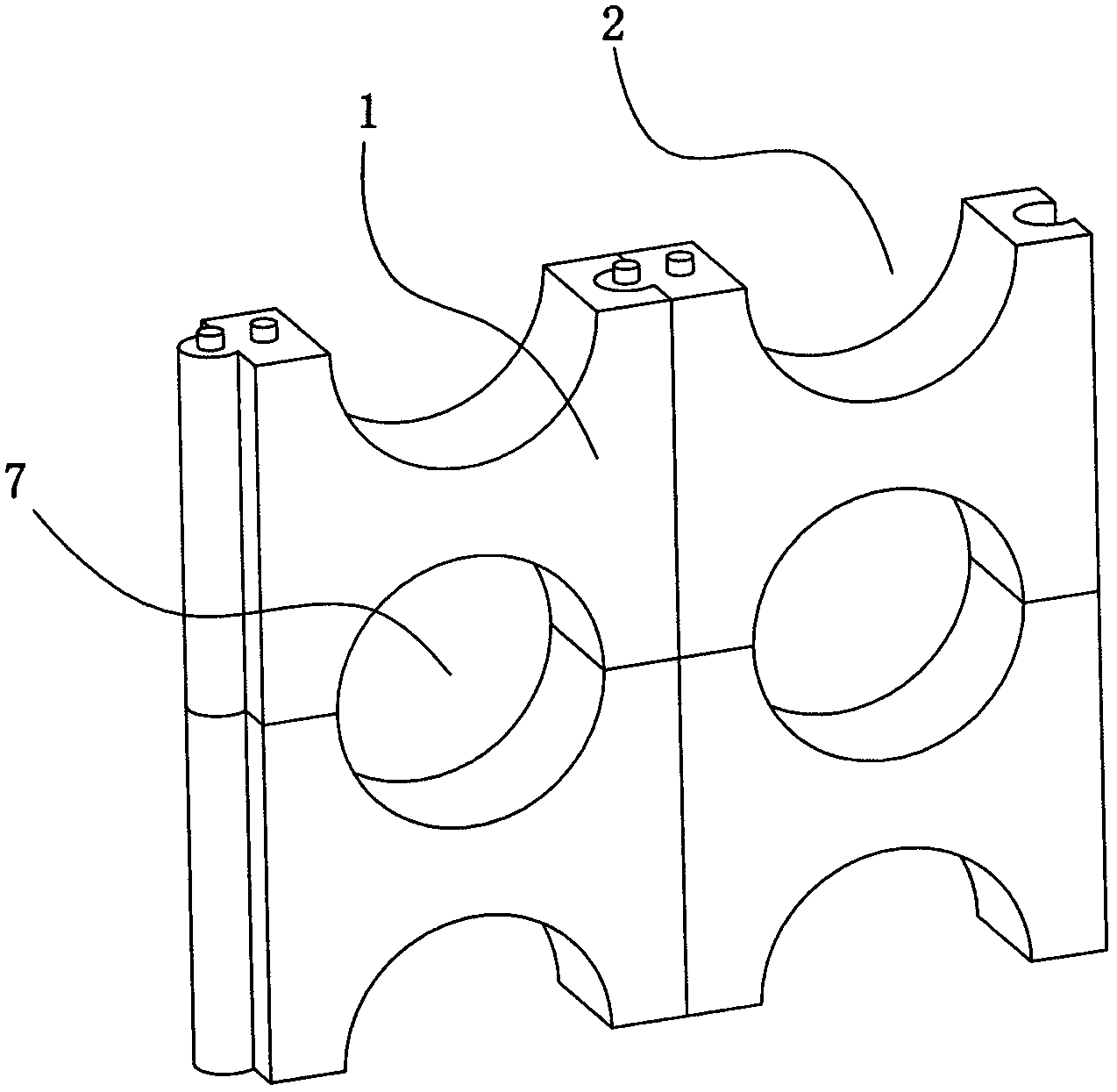 Connector for cable laying pipeline