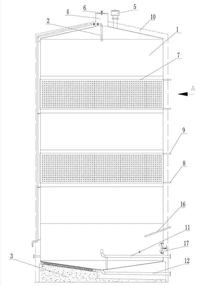 Method for aging draft yellow wine