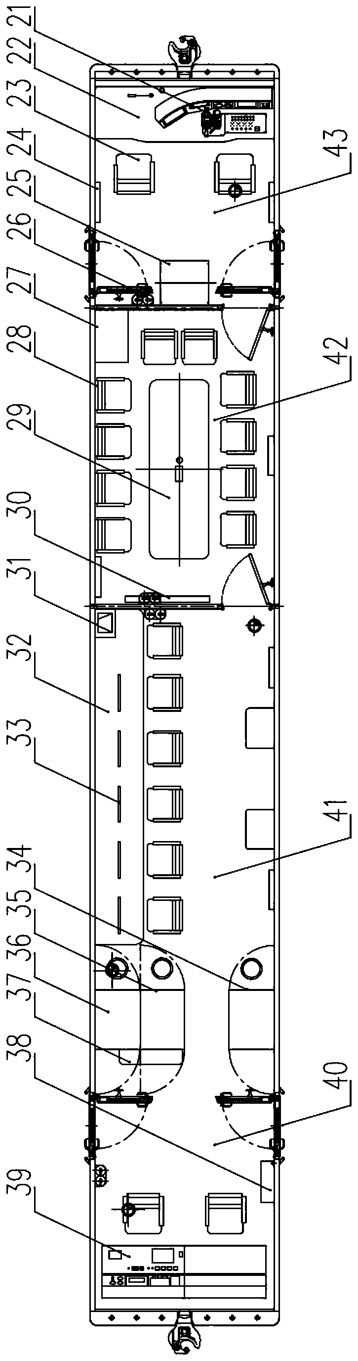 Comprehensive detection vehicle used for urban rail traffic