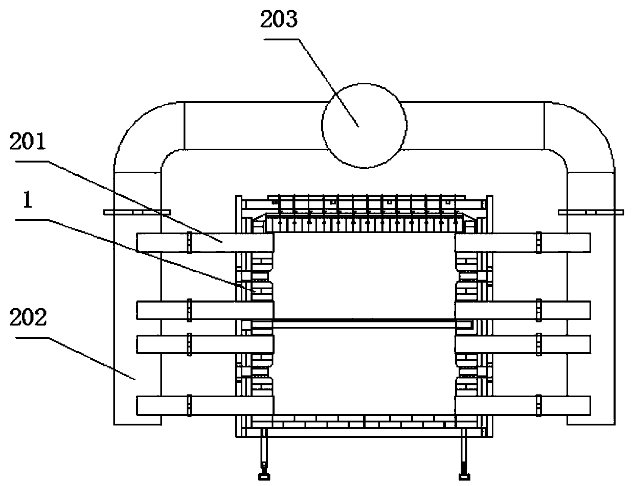 Roller kiln of double-layer microcrystalline foamed sheet