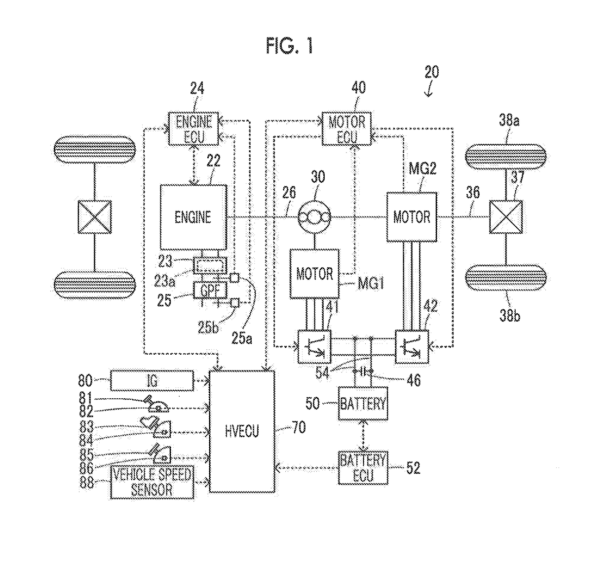 Hybrid vehicle and control method for hybrid vehicle