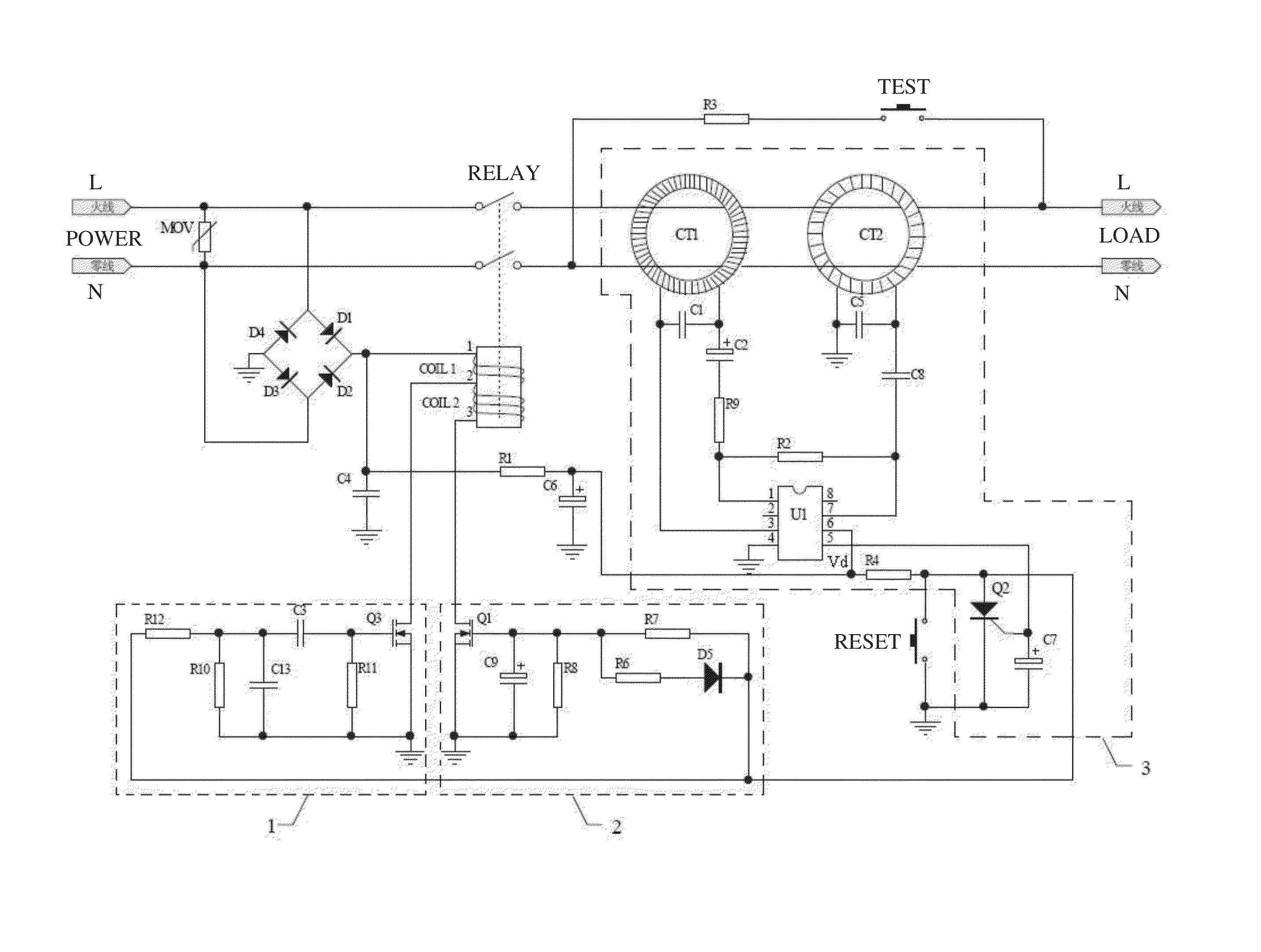 Ground-fault circuit interrupter