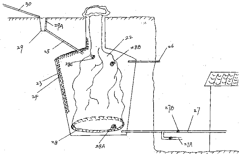 Rainwater collection and purification method and device thereof