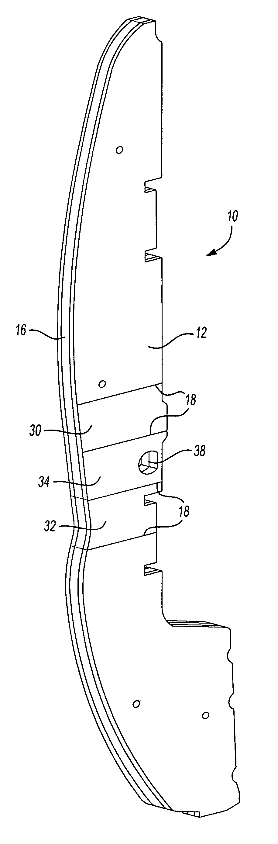 Baffle for an automotive vehicle and method of use therefor