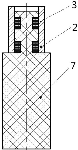 Coil winding template and ultra-small volume coil forming method