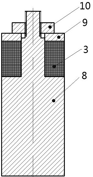 Coil winding template and ultra-small volume coil forming method