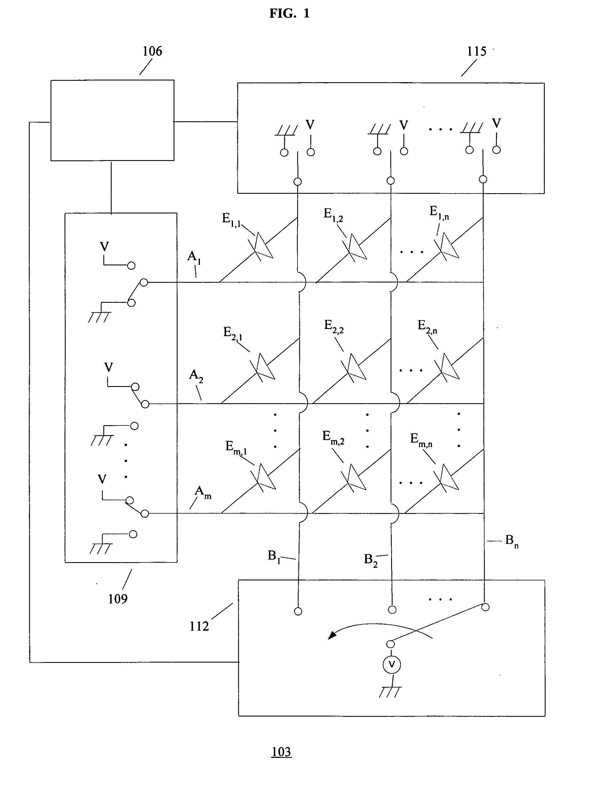 Determining leakage in matrix-structured electronic devices