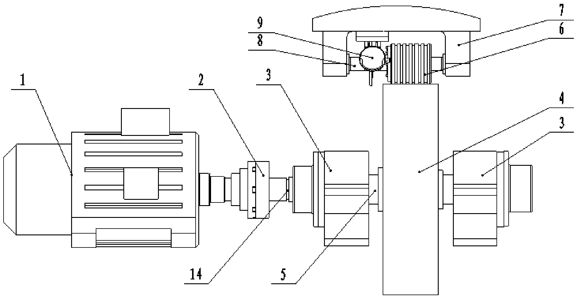 Drive unit for rotating outer ring and fixing inner ring of airplane wheel bearing