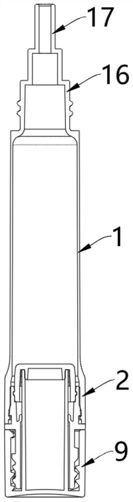 Rotating type self-mixing double-agent package