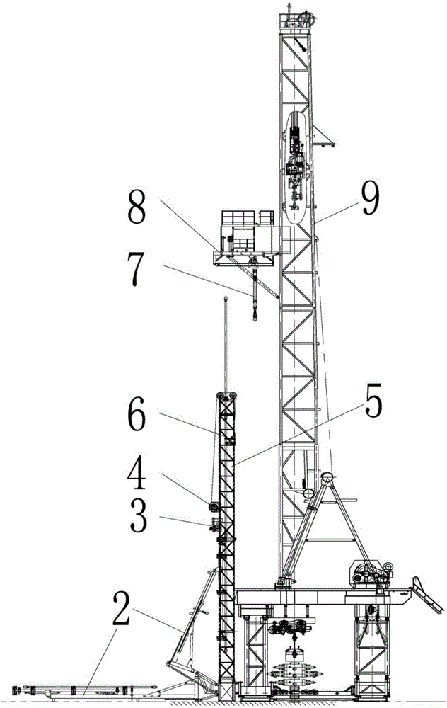 Offline three-joint unit establishing device