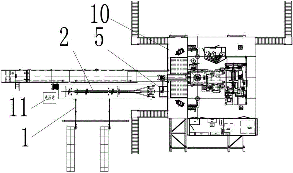 Offline three-joint unit establishing device