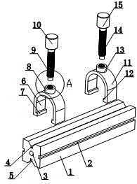 A sliding adjustment device for a metal filter