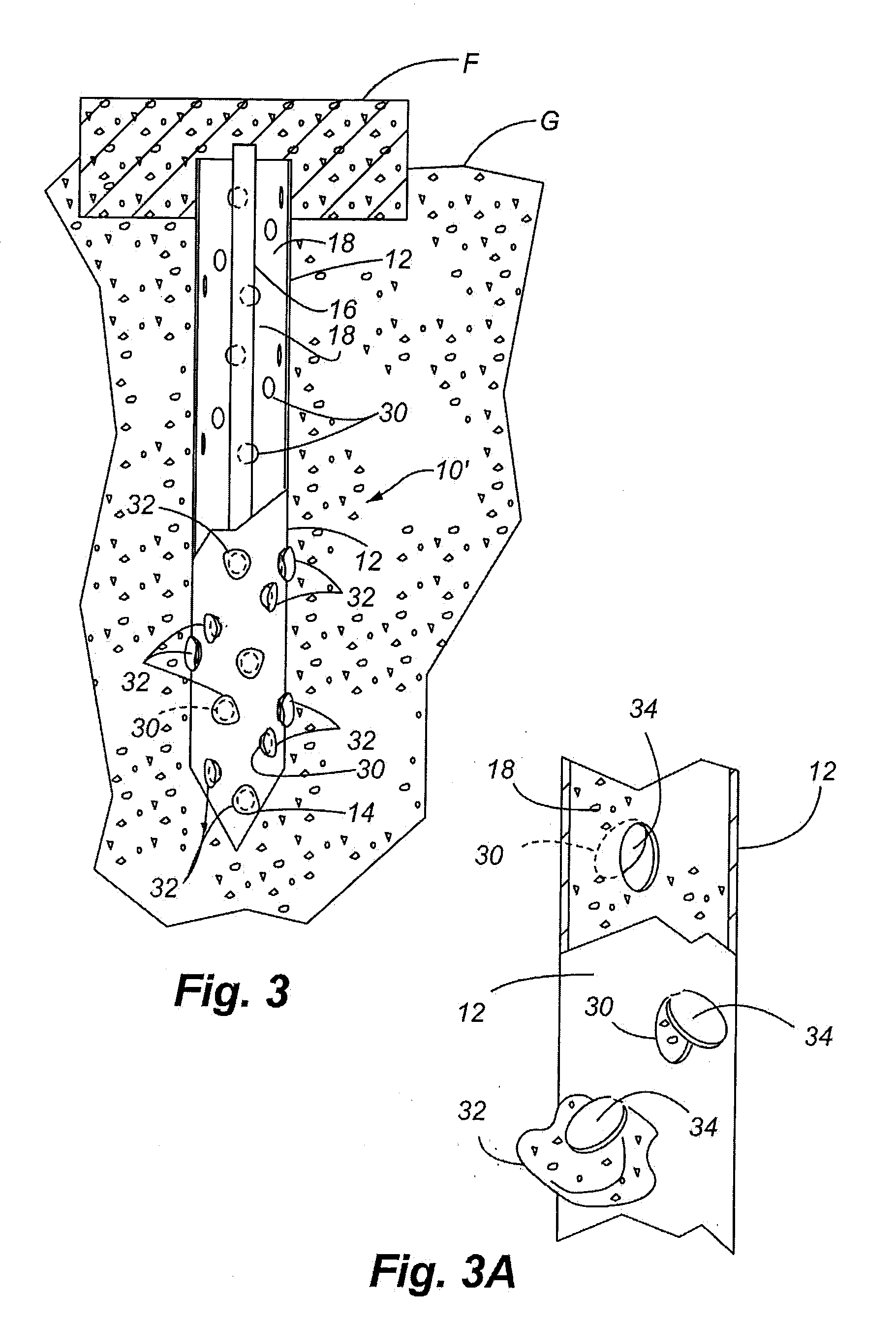 Self-centralizing soil nail and method of creating subsurface support