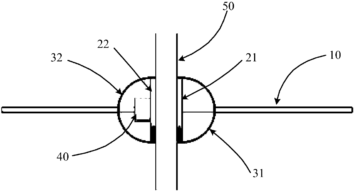 Voltage guiding device, sealing device and method for making insulating hydrophobic coating