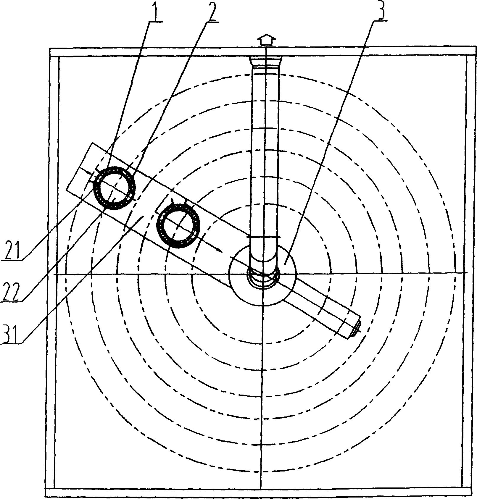 Rotational dust suction mechanism for dust filter