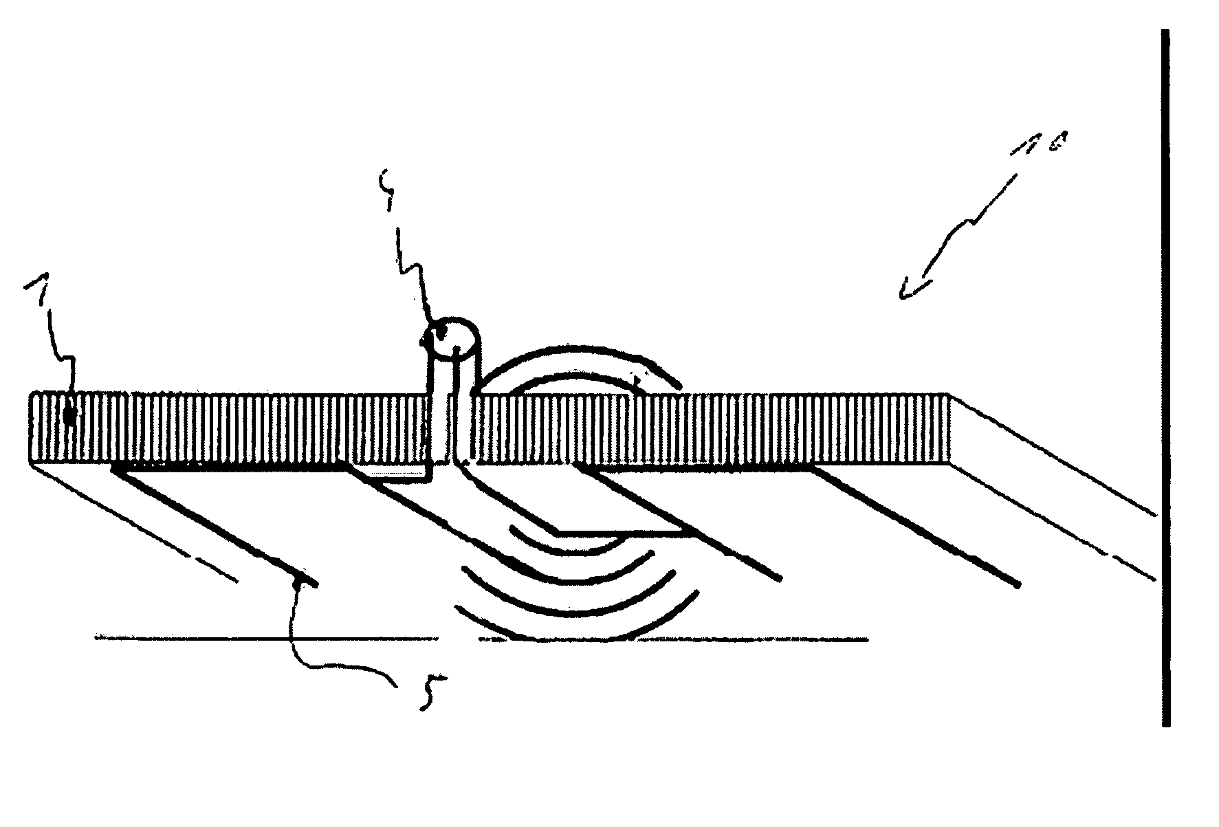 Wall element with an antenna device