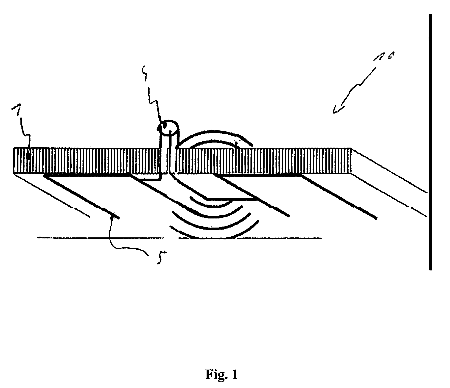 Wall element with an antenna device