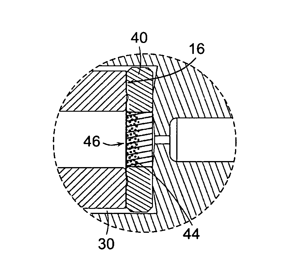 Frit for high pressure liquid chromatography